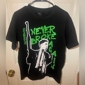 Black and Green Vlone nba young boy shirt men’s small